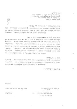 Carta de Vinicius da Fonseca retificando o interesse da Fiocruz no convênio com a Puc-RJ