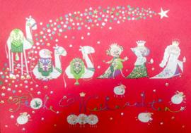 Cartão postal com desejos de feliz natal