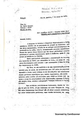 Carta de Guilardo Martins Alves e Antonio Sérgio da Silva Arouca para Mario Machado sobre apresen...