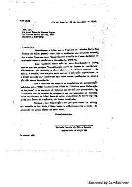 Carta comunicando aceitação de projeto submetido ao Peses