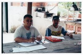 Pesquisa Mundial de Saúde - Área rural de Cuiabá/MT (entrevistador com entrevistado (de boné))