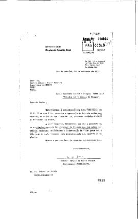 Carta de Antonio Sergio da Silva Arouca (Coordenador do Peses/Peppe) para Carlos Antonio Lopes Pe...