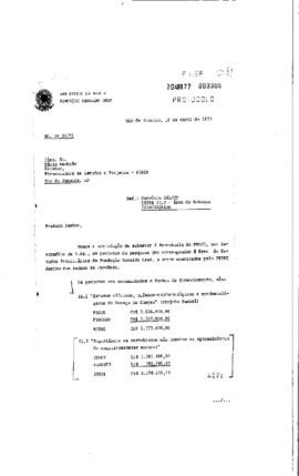 Carta de Antonio Sergio da Silva Arouca; Guilardo Martins Alves (Coordenador do Peses/Peppe; Vice...