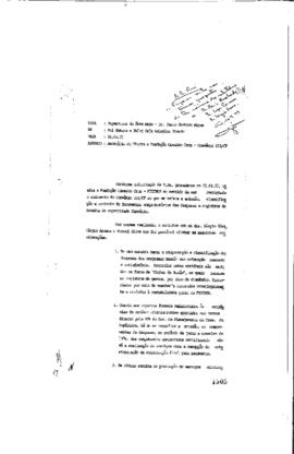 Relatório de Rui Gômara; Julio Raja (membros do Departamento Financeiro da Finep) para Paulo Migó...