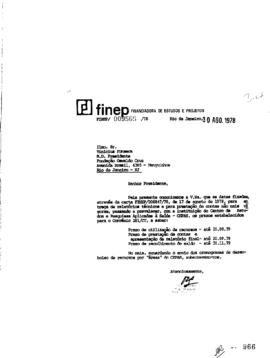 Carta  para Vinicius da Fonseca (presidente da Fiocruz) exibindo limite para Utilização de recurs...