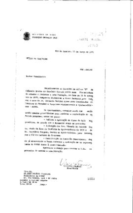 Ofício de Vinicius da Fonseca (presidente da Fiocruz)  para José Pelúcio Ferreira (presidente da ...