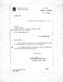 Relatório de Antonio Sérgio da Silva Arouca (coordenador do Peppe) para Mario Machado (diretor té...