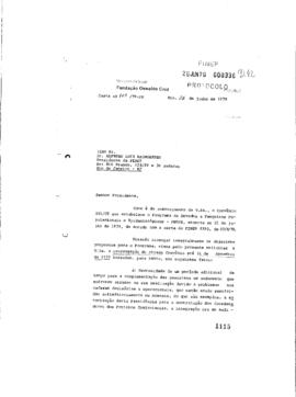Carta de Guilardo Martins Alves (presidente da Fiocruz) para Alfredo Luiz Baumgartem (presidente ...
