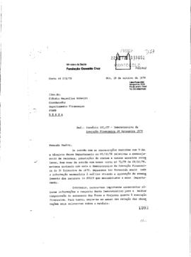 Carta de Arlindo Fabio Gomez de Souza (coordenador do Peppe) para Claudio Meirelles Romeiro (coor...