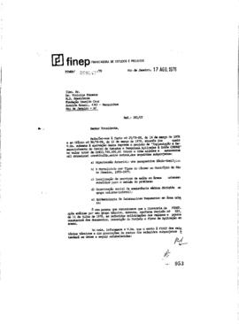 Carta para Vinicius da Fonseca (presidente da Fiocruz) avisando sobre a aprovação projeto &quot;i...